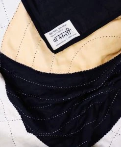 Anchal Crescent Lattice Quilt - Charcoal Home Goods