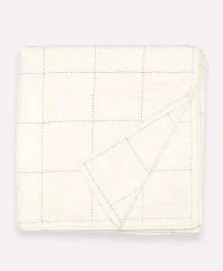 Anchal Home Goods Grid Stitch Quilt Bedding