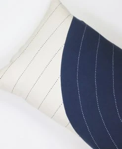 Anchal Home Goods Curve Lumbar Pillow - Navy 9 Anchal Home Goods Curve Lumbar Pillow - Navy