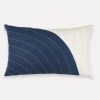 Anchal Home Goods Curve Lumbar Pillow - Navy