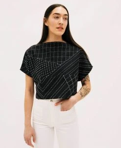 Anchal Box Crop Top - Charcoal Best Sellers