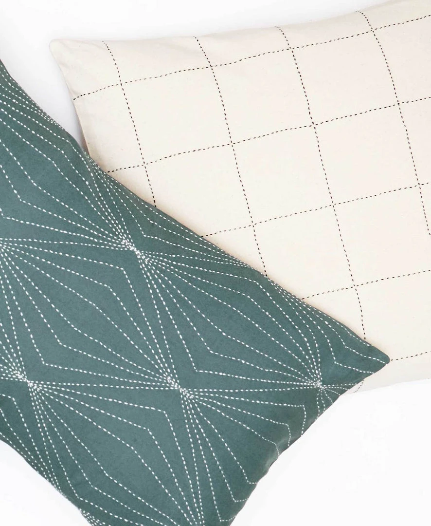 Anchal Home Goods Prism Lumbar Pillow - Spruce 5 Anchal Home Goods Prism Lumbar Pillow - Spruce