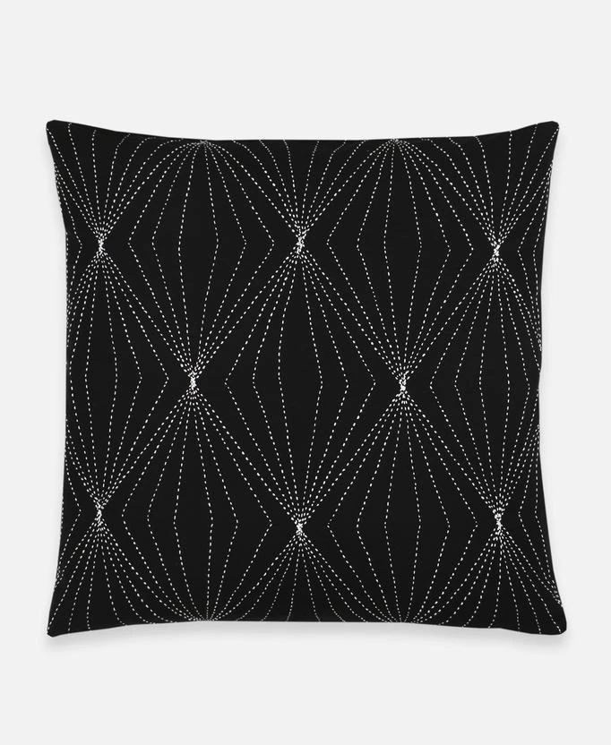 Anchal Prism Throw Pillow - Charcoal 3 Anchal Prism Throw Pillow - Charcoal