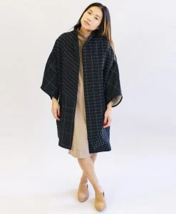 Anchal Cocoon Jacket - Charcoal