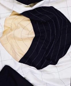 Anchal Home Goods Small Crescent Lattice Throw Quilt