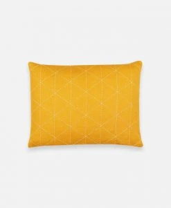 Anchal Home Goods Graph Small Throw Pillow - Mustard