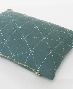 Anchal Graph Small Throw Pillow - Spruce
