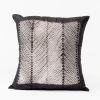 Studio Variously Ara Silk Throw Pillow - Black Throw Pillows