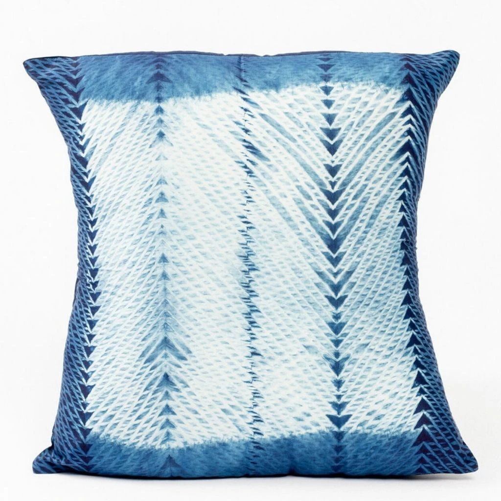 Studio Variously Ara Silk Throw Pillow - Indigo 3 Studio Variously Ara Silk Throw Pillow - Indigo