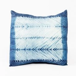 Studio Variously Ara Silk Throw Pillow - Indigo