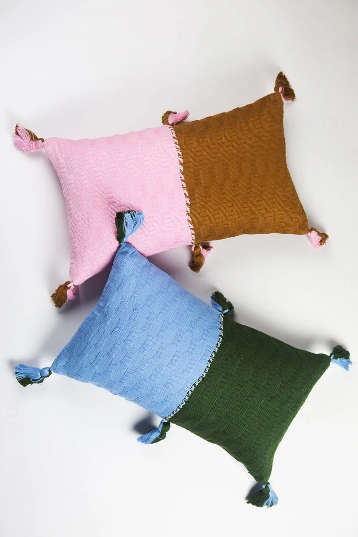 Archive New York Home Goods Antigua Lumbar Pillow - Baby Pink Colorblock 5 Archive New York Home Goods Antigua Lumbar Pillow - Baby Pink Colorblock