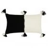 Archive New York Antigua Lumbar Pillow - White + Black Home Goods