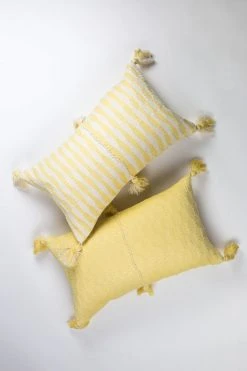 Archive New York Home Goods Antigua Lumbar Pillow - Butter Yellow