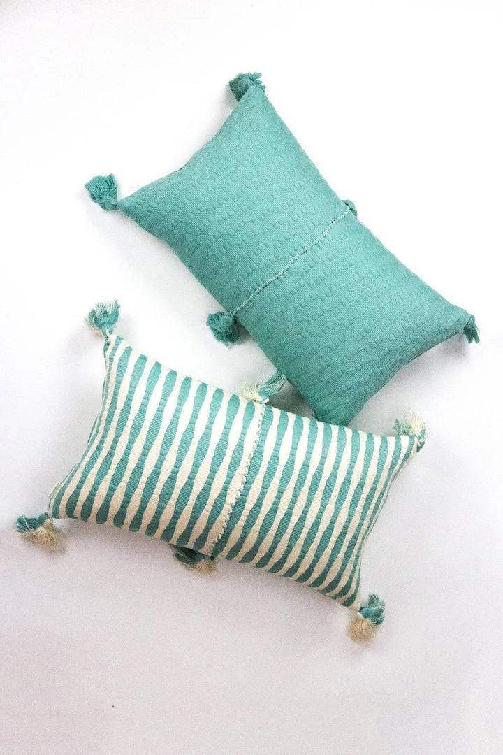Archive New York Home Goods Antigua Lumbar Pillow - Faded Aqua 4 Archive New York Home Goods Antigua Lumbar Pillow - Faded Aqua