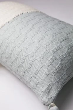 Archive New York Home Goods Antigua Lumbar Pillow - Natural White + Gray