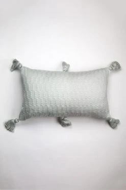 Archive New York Home Goods Antigua Lumbar Pillow - Gray