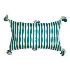 Archive New York Antigua Lumbar Pillow - Jade Striped