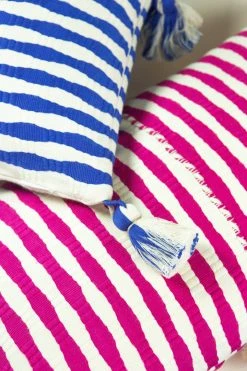 Archive New York Antigua Lumbar Pillow - Blue Stripe 11 Archive New York Antigua Lumbar Pillow - Blue Stripe