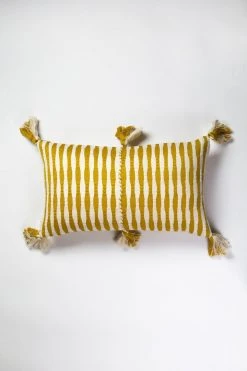 Archive New York Home Goods Antigua Lumbar Pillow - Ochre Striped 9 Archive New York Home Goods Antigua Lumbar Pillow - Ochre Striped