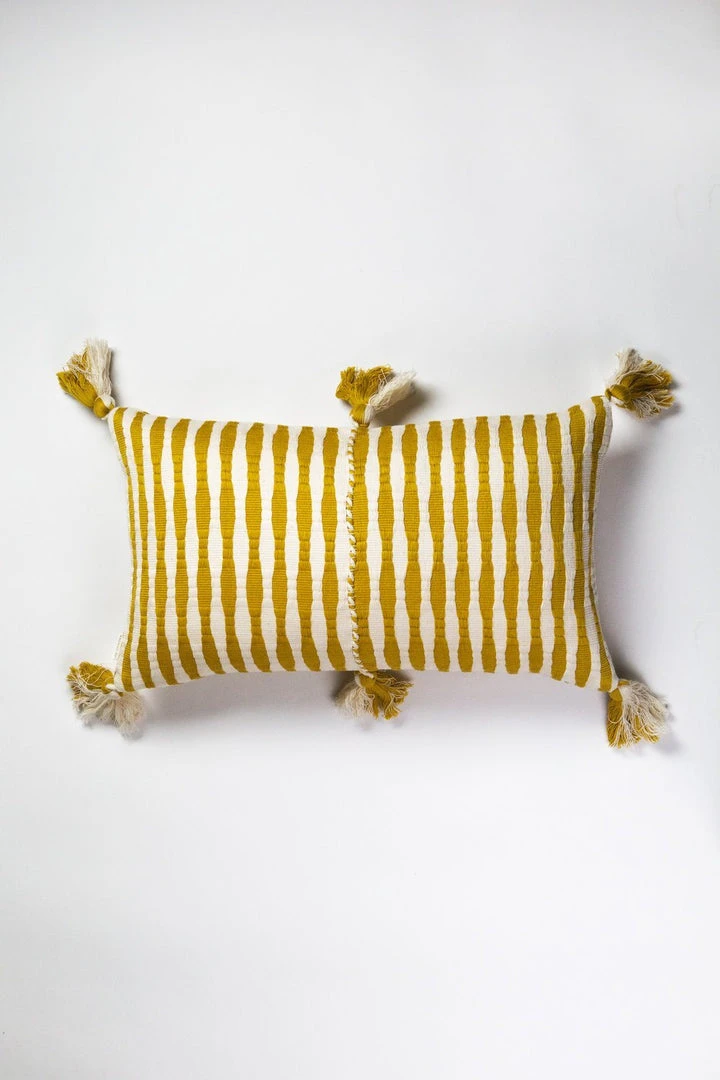 Archive New York Home Goods Antigua Lumbar Pillow - Ochre Striped 6 Archive New York Home Goods Antigua Lumbar Pillow - Ochre Striped