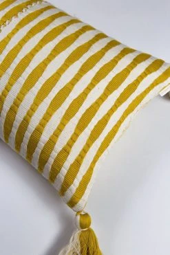 Archive New York Home Goods Antigua Lumbar Pillow - Ochre Striped 8 Archive New York Home Goods Antigua Lumbar Pillow - Ochre Striped
