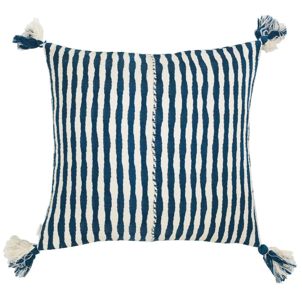 Archive New York Home Goods Antigua Throw Pillow - Dark Teal Striped 3 Archive New York Home Goods Antigua Throw Pillow - Dark Teal Striped