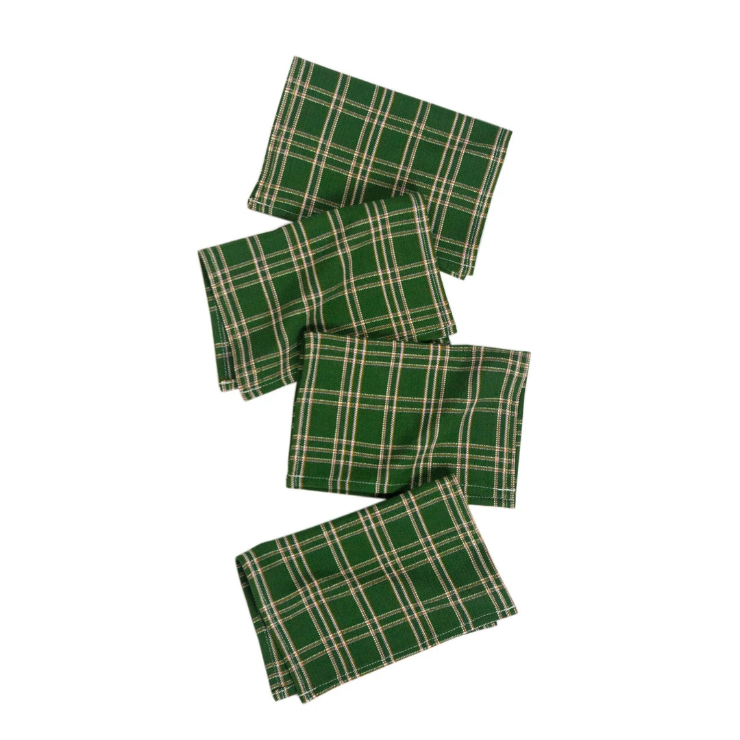 Archive New York Chiapas Plaid Cocktail Napkin Set Kitchen + Dining 3 Archive New York Chiapas Plaid Cocktail Napkin Set Kitchen + Dining