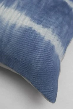 Archive New York Indigo Shibori Nubby Throw Pillow