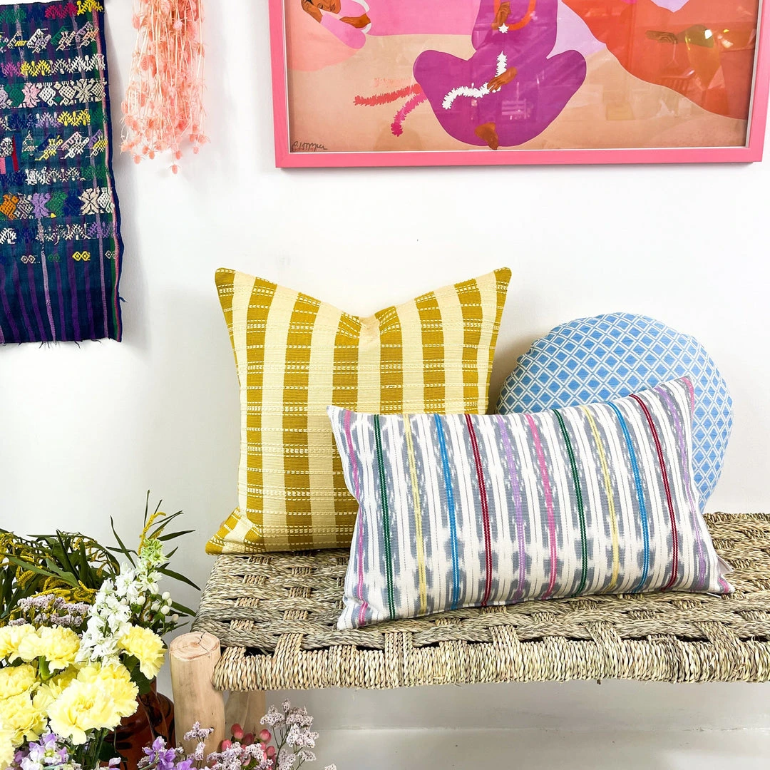 Archive New York Manuela Jaspé Gray Rainbow Throw Pillow Home Goods 4 Archive New York Manuela Jaspé Gray Rainbow Throw Pillow Home Goods