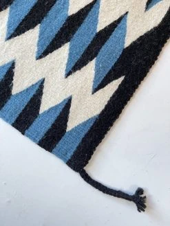 Archive New York Home Goods Teo Wool Rug - Blue + Black 9 Archive New York Home Goods Teo Wool Rug - Blue + Black