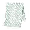 Archive New York Home Goods Quilted Suzani Throw Blanket - Light Sage Gray + White