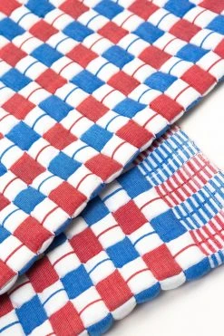 Archive New York Quilted Suzani Throw Blanket - Red + Blue 13 Archive New York Quilted Suzani Throw Blanket - Red + Blue