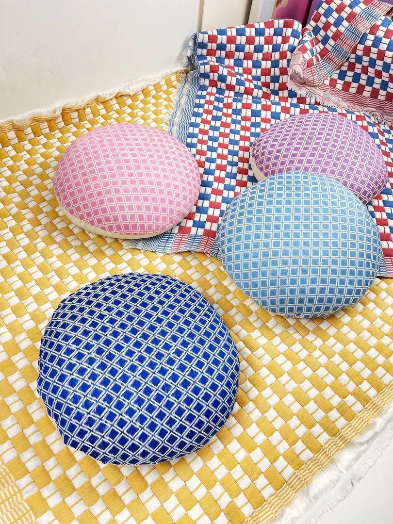 Archive New York Home Goods Quilted Suzani Throw Blanket - Yellow + White 4 Archive New York Home Goods Quilted Suzani Throw Blanket - Yellow + White