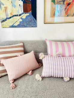 Archive New York Santiago Cabana Stripe Throw Pillow - Light Pink Home Goods 12 Archive New York Santiago Cabana Stripe Throw Pillow - Light Pink Home Goods