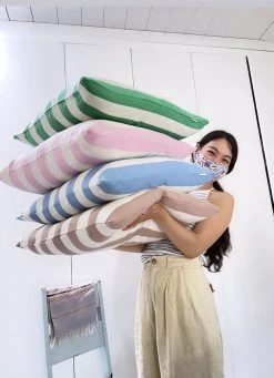 Archive New York Santiago Cabana Stripe Throw Pillow - Light Pink Home Goods 13 Archive New York Santiago Cabana Stripe Throw Pillow - Light Pink Home Goods