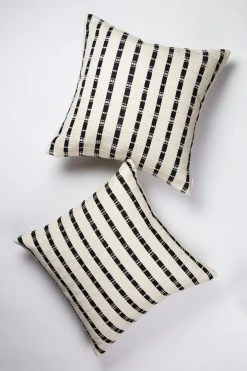 Archive New York Santiago Grid Throw Pillow - Black + White Home Goods