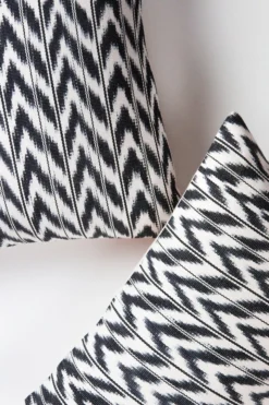 Archive New York Toto Ikat Lumbar Pillow - Black + White