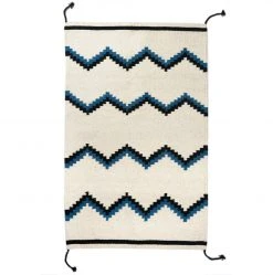 Archive New York Zapotec Zig Zag Wool Rug #6