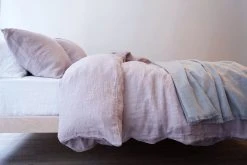 Area Home Camille Linen Duvet Cover - Lilac Home Goods