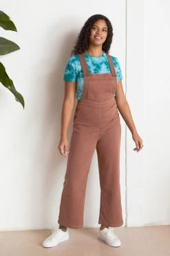 North Of West Ariel Upcycled Overalls - Terracotta