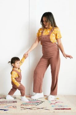 North Of West Ariel Upcycled Overalls - Terracotta