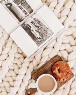 August Sage Chunky Wool Throw Blanket 11 August Sage Chunky Wool Throw Blanket