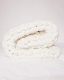 August Sage Chunky Wool Throw Blanket 10 August Sage Chunky Wool Throw Blanket