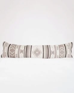 August Sage Mariposa Gris Wool Lumbar Pillow