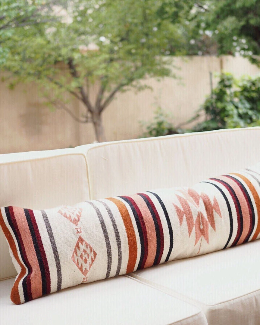 August Sage Sophia Rosado Wool Lumbar Pillow 12 August Sage Sophia Rosado Wool Lumbar Pillow