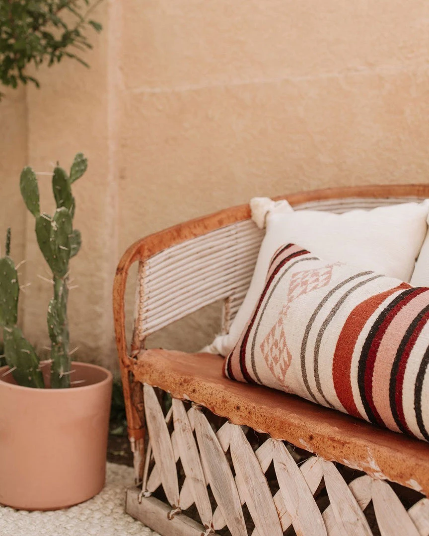 August Sage Sophia Rosado Wool Lumbar Pillow 8 August Sage Sophia Rosado Wool Lumbar Pillow