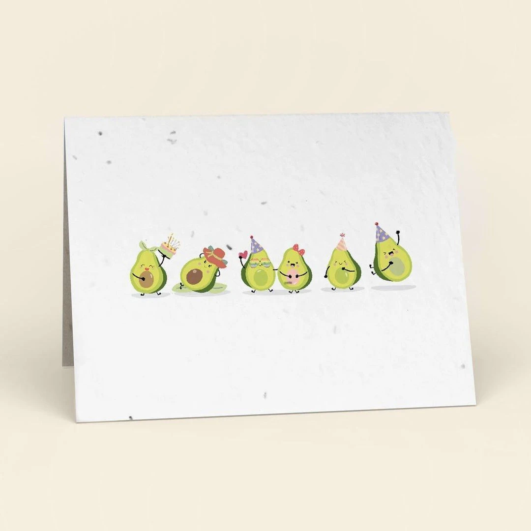 Cute Root Greeting Cards Avocado Birthday Party Plantable Cards - 10 Pack 3 Cute Root Greeting Cards Avocado Birthday Party Plantable Cards - 10 Pack