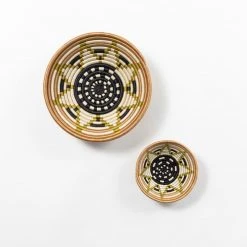 Azizi Life Boutique Vestine Green Woven Bowl 12 Azizi Life Boutique Vestine Green Woven Bowl