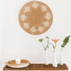 Azizi Life Neri Flat Woven Wall Hangings Home Goods