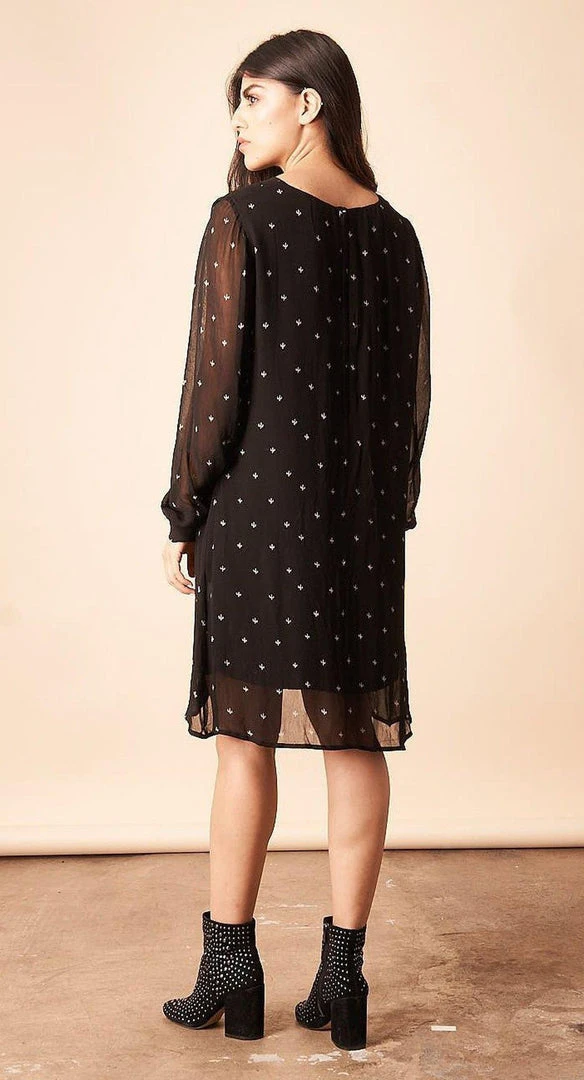 Symbology Baby Cacti Shift Dress - Black + Cream Clothing 5 Symbology Baby Cacti Shift Dress - Black + Cream Clothing